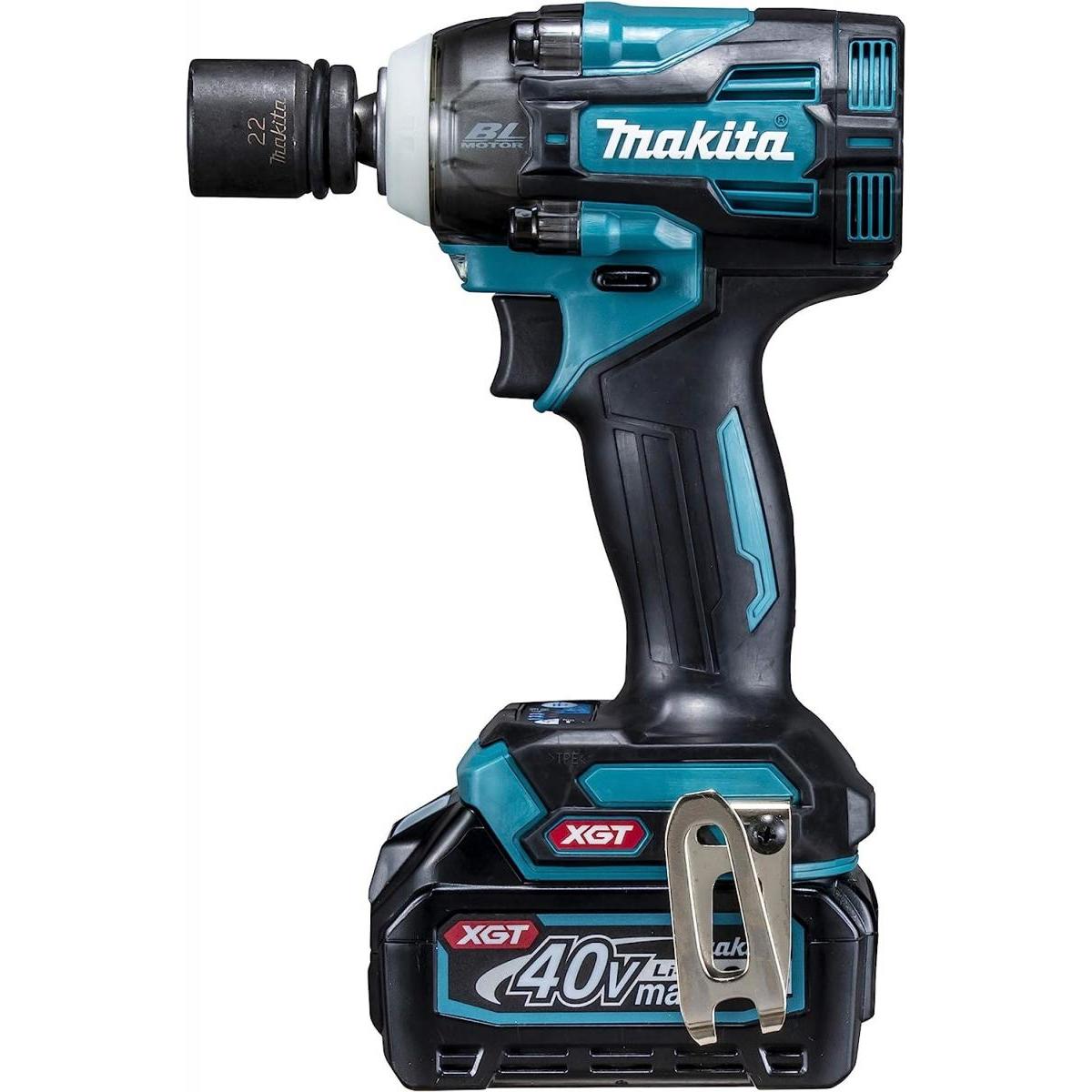 マキタ makita 40Vmax 充電式インパクトレンチ 2.5Ah バッテリ2本・充電器・ケース付 TW004GRDX 充電式 インパクト レンチ