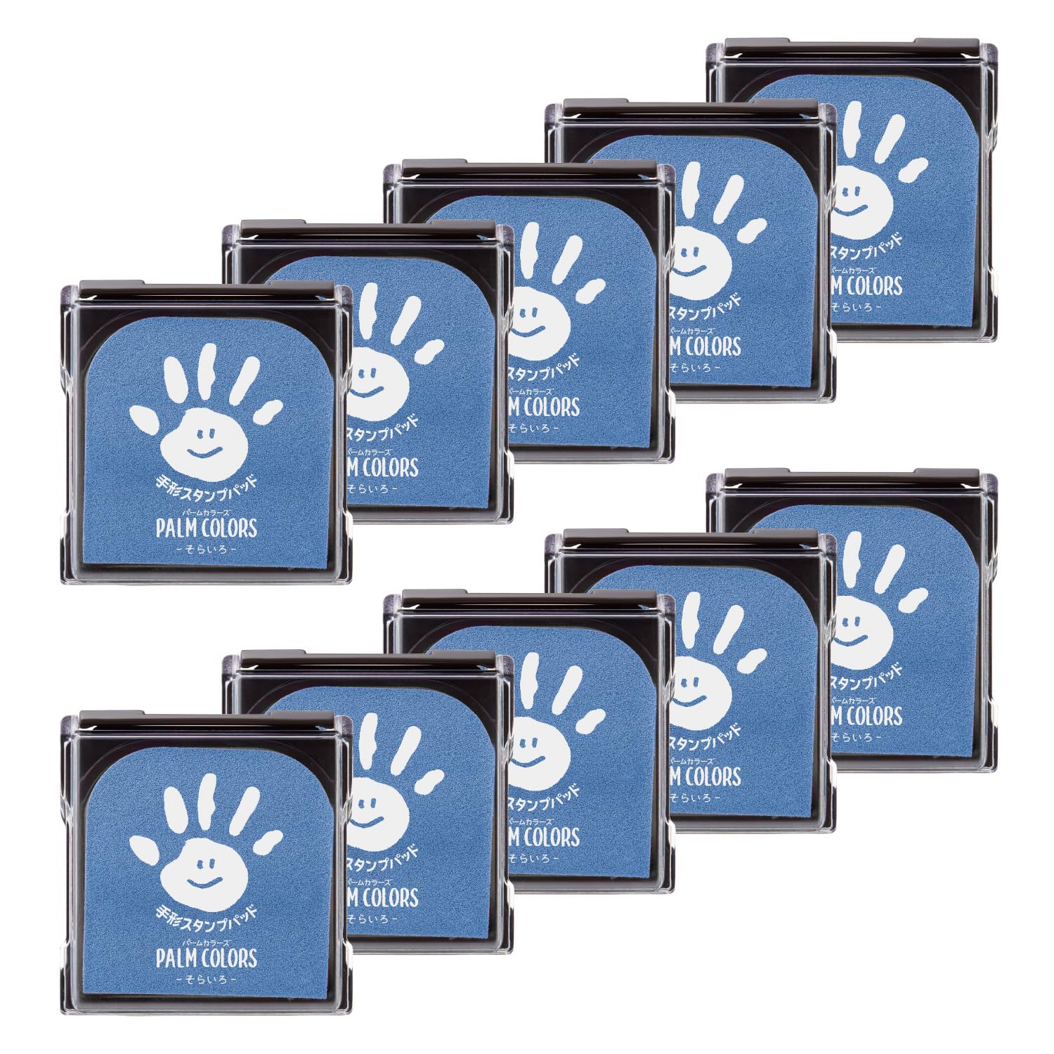 シャチハタ 手形スタンプパッド PalmColors そらいろ 10個 HPS-A/H-LB_10 6,854円