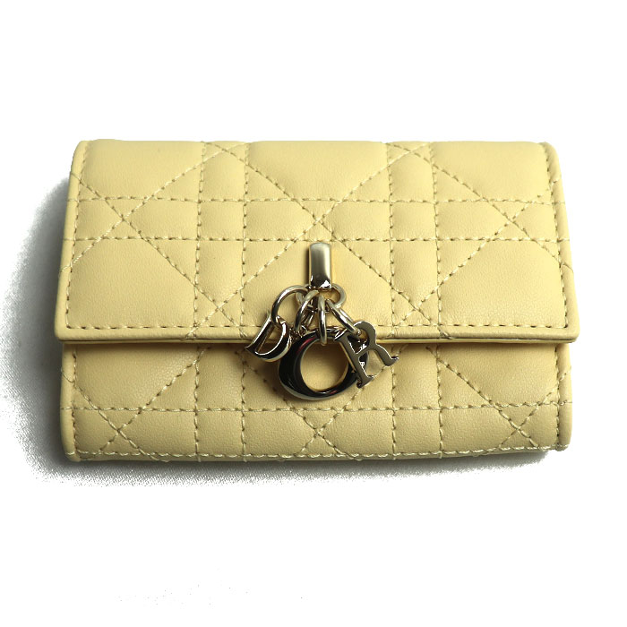 Dior ディオール マイ ディオール グリシーヌウォレット コインケース イエロー S0966ONMJ_M36Y レディース 中古 美品
