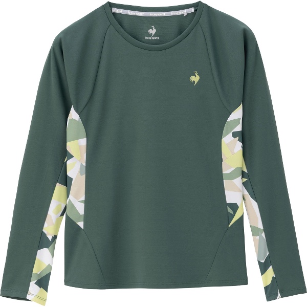 ルコック Le coq sportif Aile forme グラフィック長袖ゲームシャツ テニス ゲームシャツ ウィメンズ LN4FLT10L-GR00 レディース