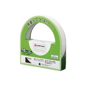 （業務用20セット）ジョインテックス 両面テープ（再生タイプ）15mm20m B571J