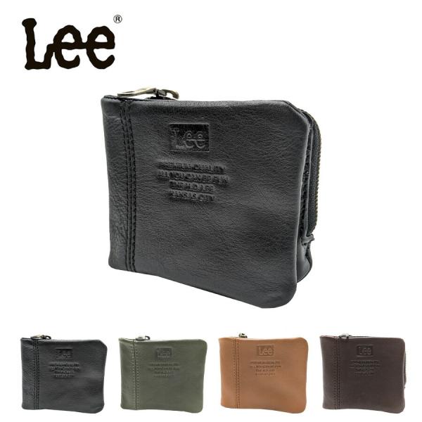 【Lee】320-2112 二つ折り財布 折り財布 本革 レザー 財布 ウォレット ブラック シンプル 無地 コンパクト 使いやすい 普段使い ユニセックス プレゼント