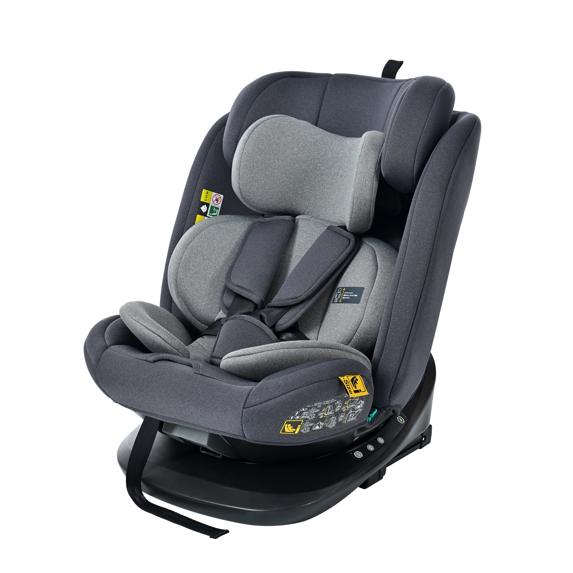 【国内発送】189【トップテザー】チャイルドシート 新生児 ISOFIX 0歳～12歳頃 360度回転式 40～150cm ジュニアシート 長く使える 洗える 取付簡単 キッズシート ベビーシート 出