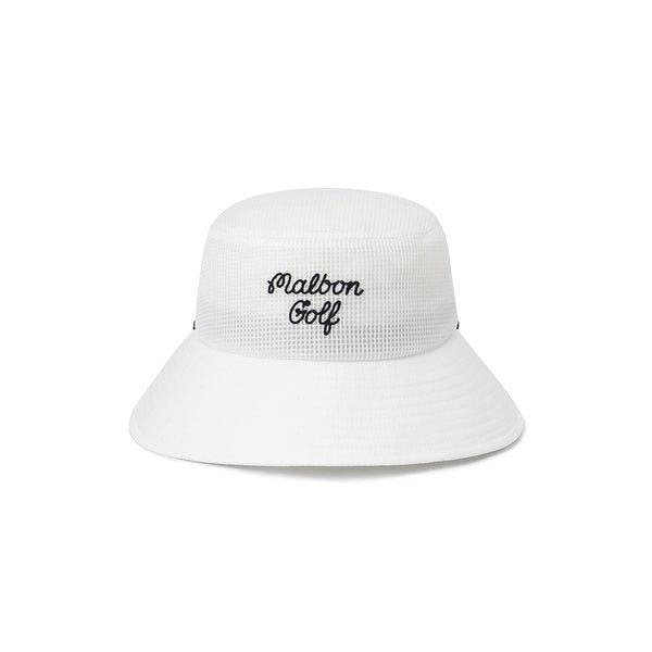 [マルボン公式] メッシュ ベンチレーション バケットハット OFF WHITE