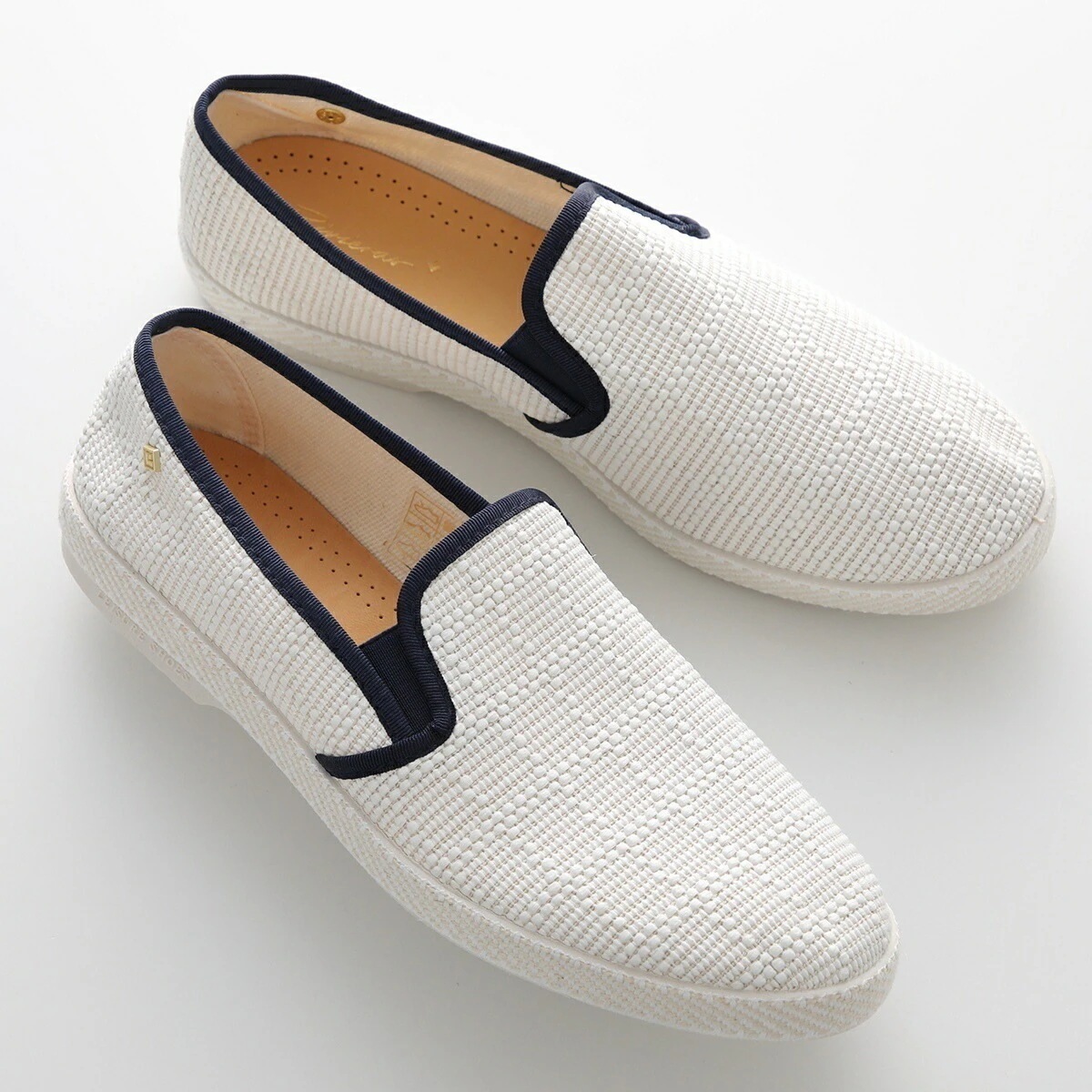 RIVIERAS リビエラ スリッポン RAPHIA メンズ エスパドリーユ メッシュ ジュートミッドソール ラバーソール メタルロゴ シューズ 靴 1510