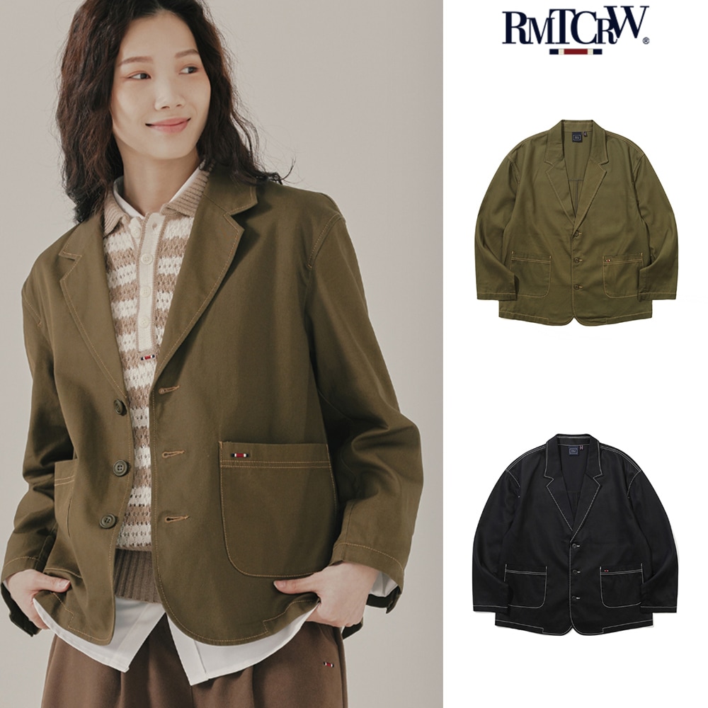 【ROMANTIC CROWN】STITCH COTTON BLAZER