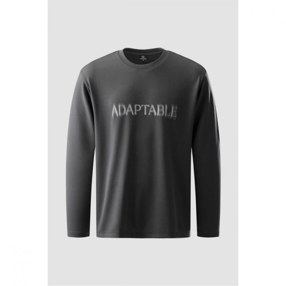 コオロンスポーツ メンズ プリント ラウンド Tシャツ JWTBA24161DGY