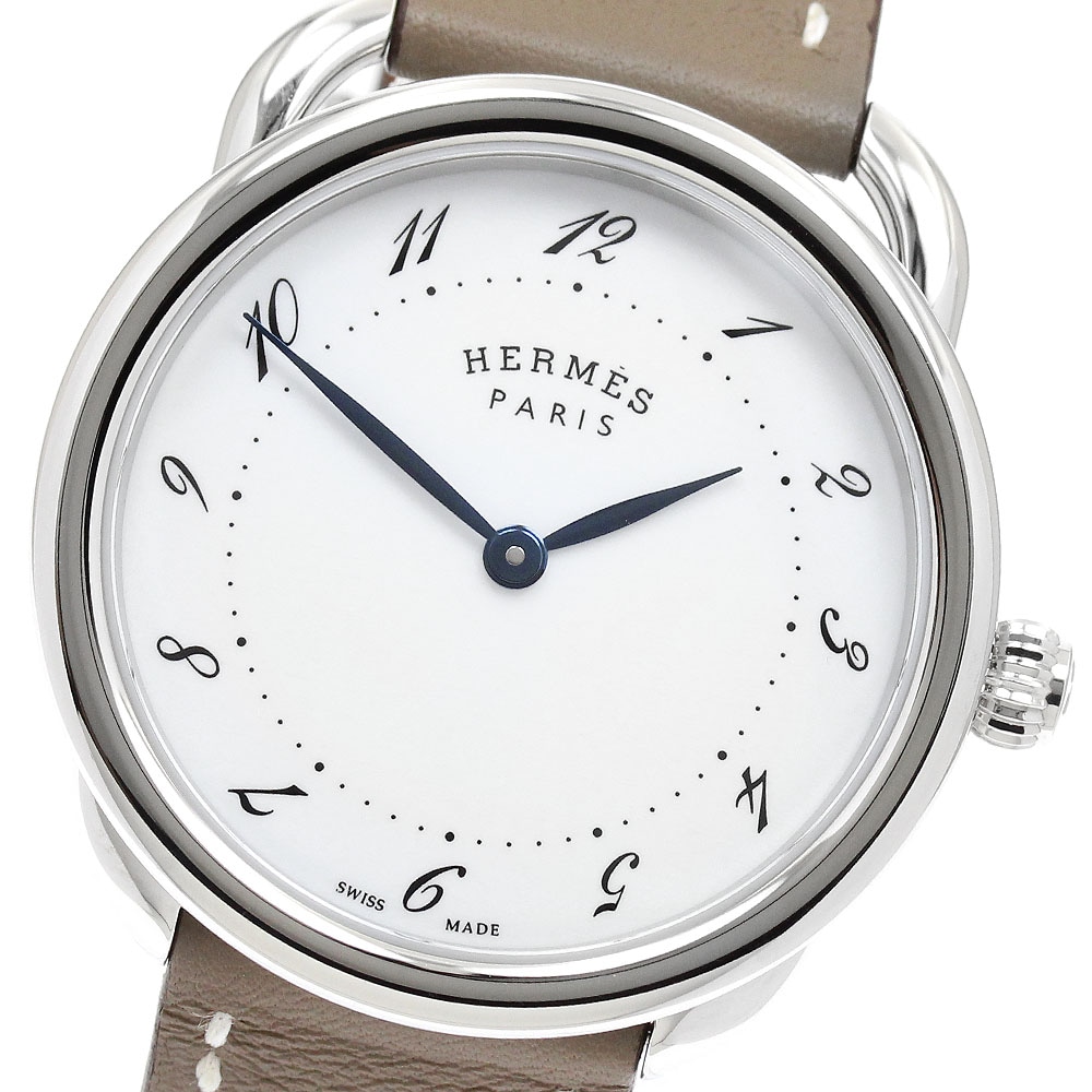 エルメス HERMES AR5.510 アルソー クォーツ ボーイズ 極美品 保証書付き_941273【中古】