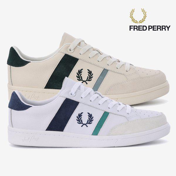 男性 (FRED PERRY) B275 レザースエード革スニーカー2種 SFPM2612310