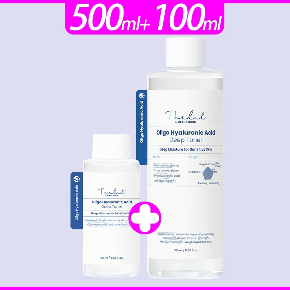 大容量 [ 500ml+100ml ] [thelab by blanc doux]オリゴヒアルロン酸5000トナーthe lab トナー