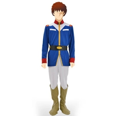 仮装 TranTrip(トラントリップ) 地球連邦軍男子制服 ブルーver. メンズL 【 機動戦士ガンダム 衣装 キャラクター 正規ライセンス品 パーティーグッズ 余興 男性用 コスチューム ハロウ