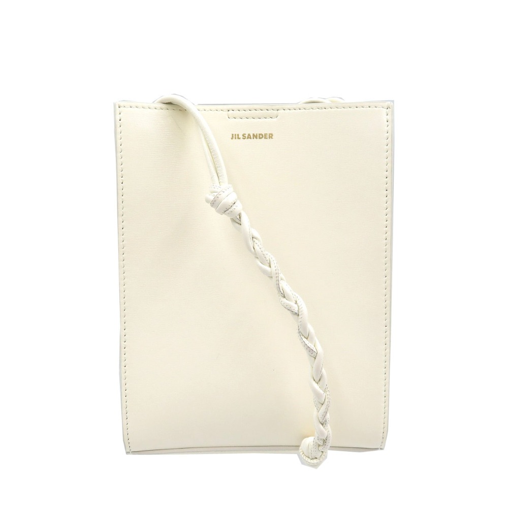 未使用品 タングル SM ショルダーバッグ レザー/レザー ホワイト 1329【中古】 レディース