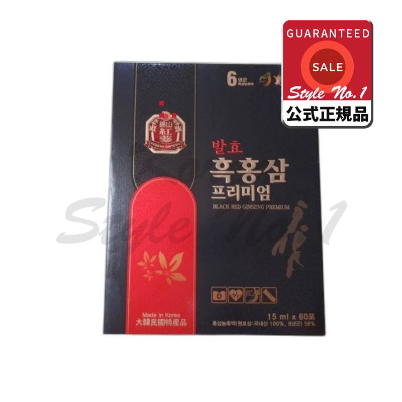 6年根発酵黒紅参プレミアム60個15ml