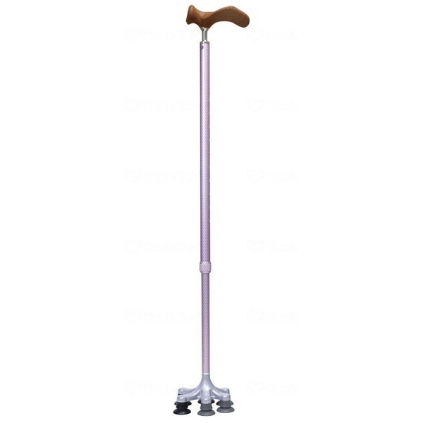 アシストインターナショナル アシストスーパー多点杖 天使の杖 ピンク 右手用 AJ072 非課税 メーカー直送 9,857円