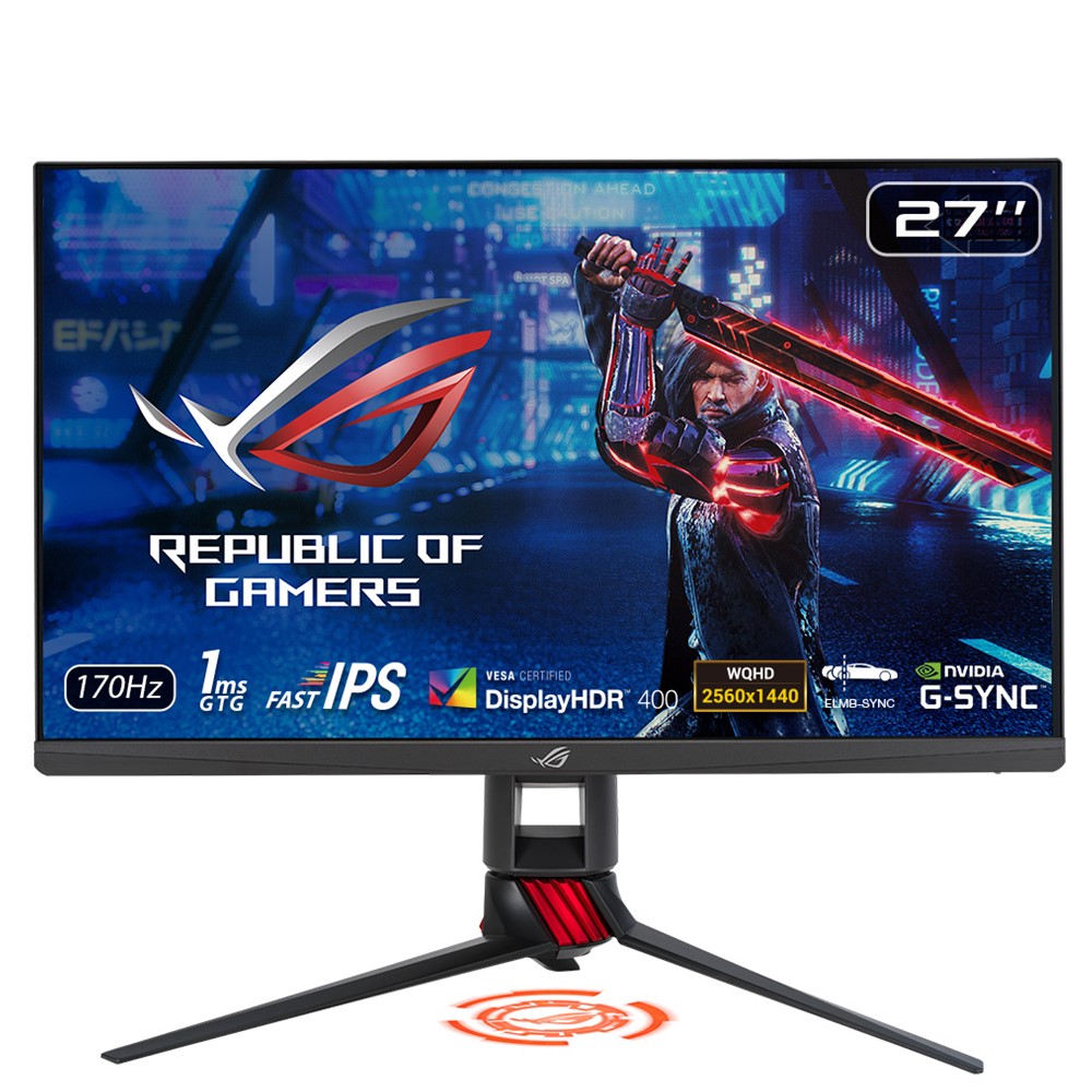ASUS（エイスース） ゲーミング液晶ディスプレイ(27型/Fast IPS/WQHD 2560×1440/170Hz/1ms/HDR400/HDMI2.0/DP1.2/VESA/3年保証)(ブラック 44,200円