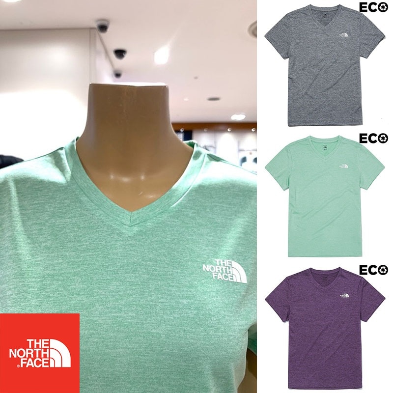韓国正規品保証 関税負担なし NT7UM43 RECOVERY PLUS V-NECK S/S R/TEEデイリー 基本 着装 男子 女子 人気 韓国 ファッション 男女共用 アウトドア