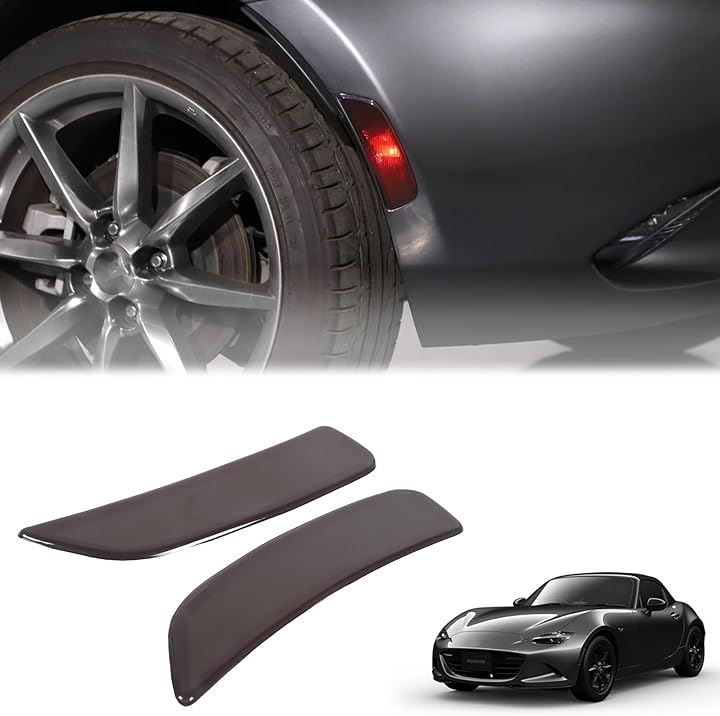 新型 マツダ ロードスター RF ND系 2016～2023に適用 ホイールアーチカバー リアホイールアーチカバー リアフェンダーアーチリフレクタースモークカバー(リアホイールアーチ)