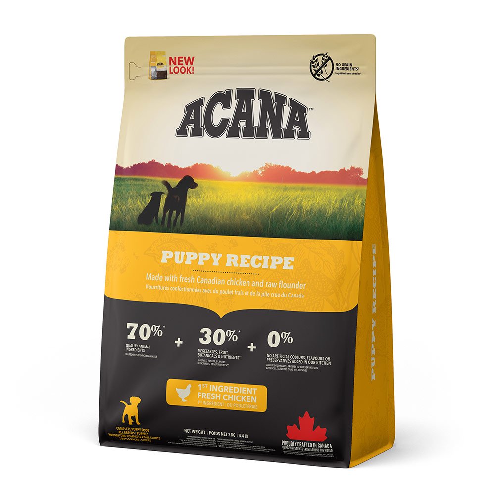 ドッグフード　パピーレシピ　２ｋｇ　正規品　ＡＣＡＮＡ　ＣＲＣ45―02―05―10―10