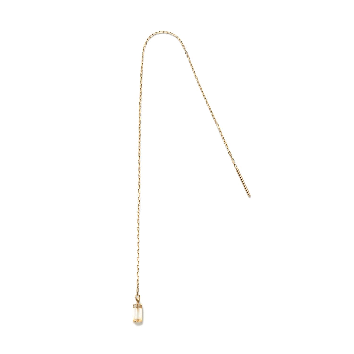 【NOJESS／ノジェス】K10シトリンピアス（片耳用）・3024211202603999