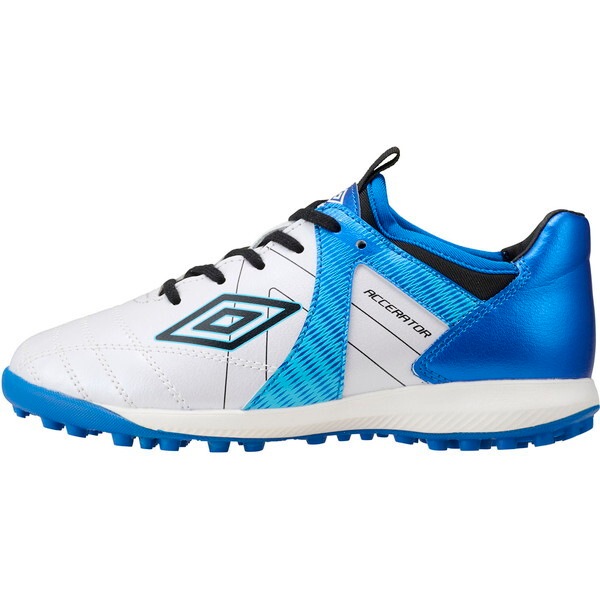 サッカージュニアトレーニングシューズ アクセレイター TR JR WIDE ホワイト UF5SFCT1J WHBL 22.0cm