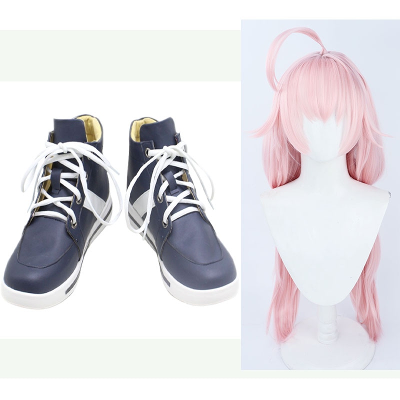 小鳥遊ホシノ コスプレ靴+コスプレウィッグ 小鳥遊ホシノ ブーツ コスプレ 演出服 アニメ 祭り ハロウィン クリスマス 学園祭 文化祭 仮装