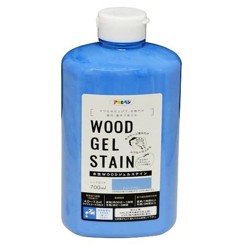 （まとめ買い）水性WOODジェルステイン 700ml チョークブルー [x3]