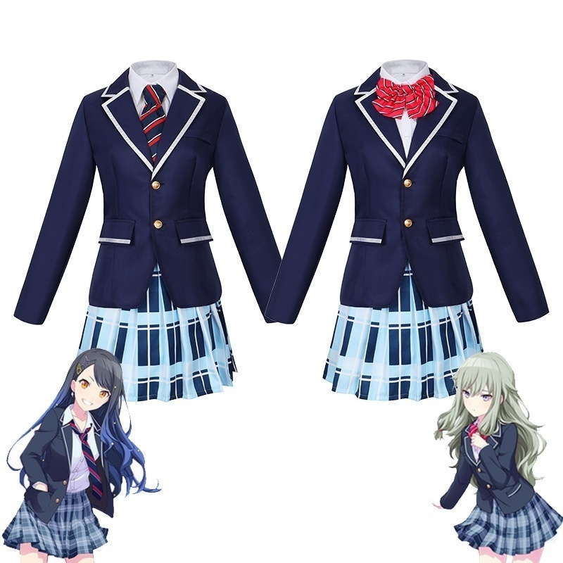 ワールドプロジェクト カラーステージ 白石アニクサ ナギネネ 制服 二次元アニメ コスプレ衣装
