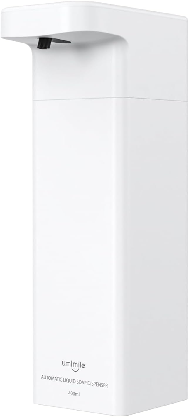 自動充電式液体ディスペンサー マグネット付き 400ml 防水仕様 ホワイト