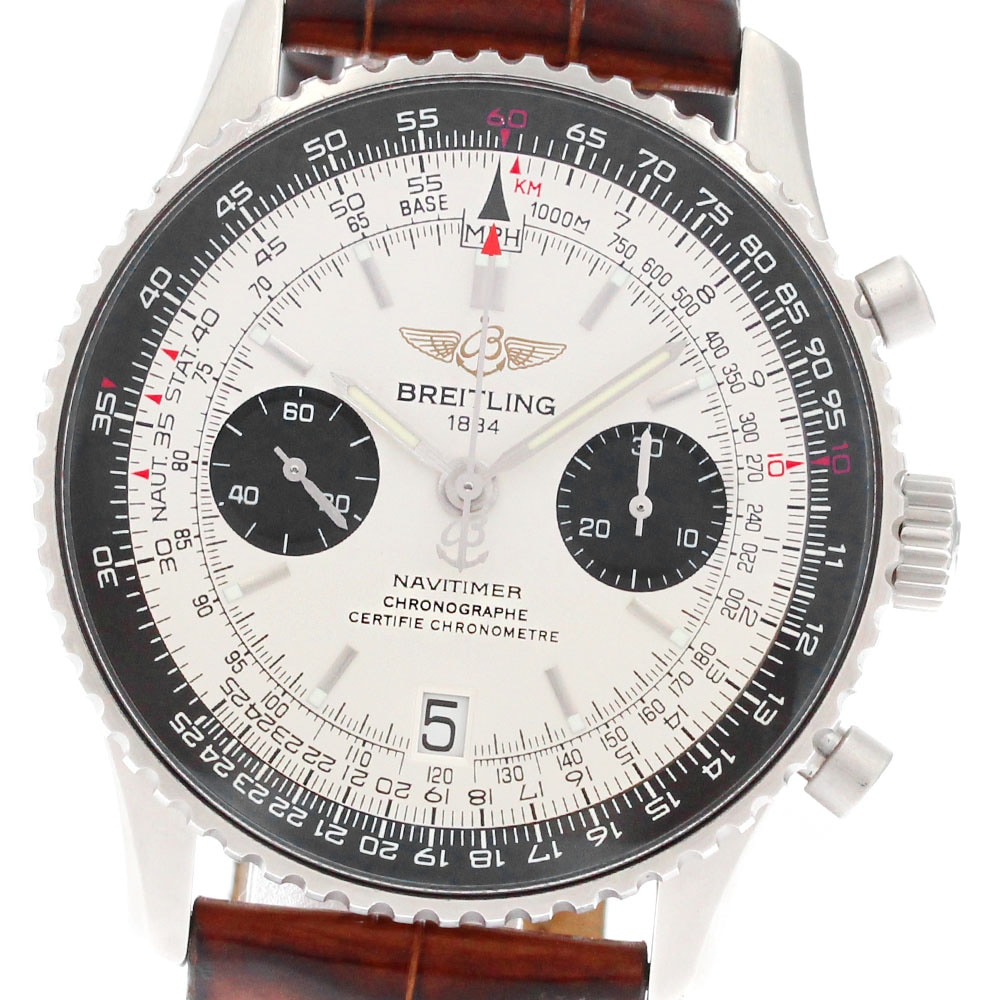 ブライトリング BREITLING A23330 ナビタイマー05 日本限定400本 クロノグラフ 自動巻き メンズ 保証書付き_882749【中古】