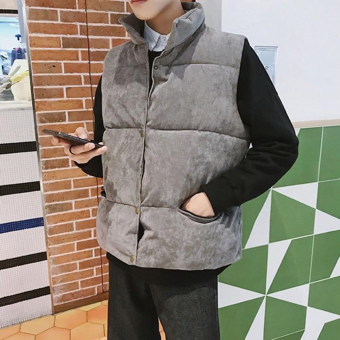 コーデュロイ生地 ジャケット 秋冬ベスト 防寒チョッキ 中綿 メンズファッション おしゃれ [10月推奨/20%OFF]ダウンベスト メンズ 軽量 アウター ジレベスト ベスト
