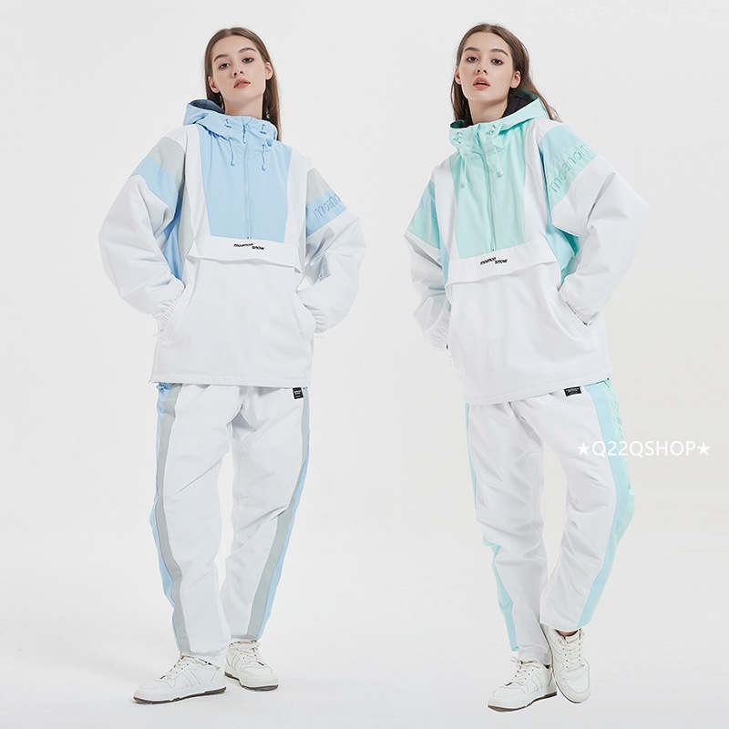 スノボウェア 2024 2025 上下セット メンズ レディース アウター ジャケット パンツ ズボン ゆったりウィンタースポーツ スノーボードウェア スキーウェア スノーウェア 防水防寒 韓国風