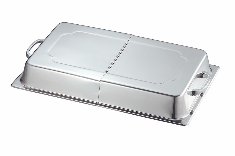 本間製作所 仔犬印 18-8 ホテルパン用蓋 DHタイプ（ドームカバー ヒンジ付） 1/1