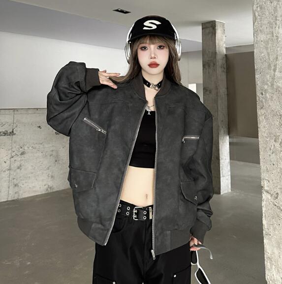 M2XL展開スタジャンベースボールジャケット韓国系ファッション