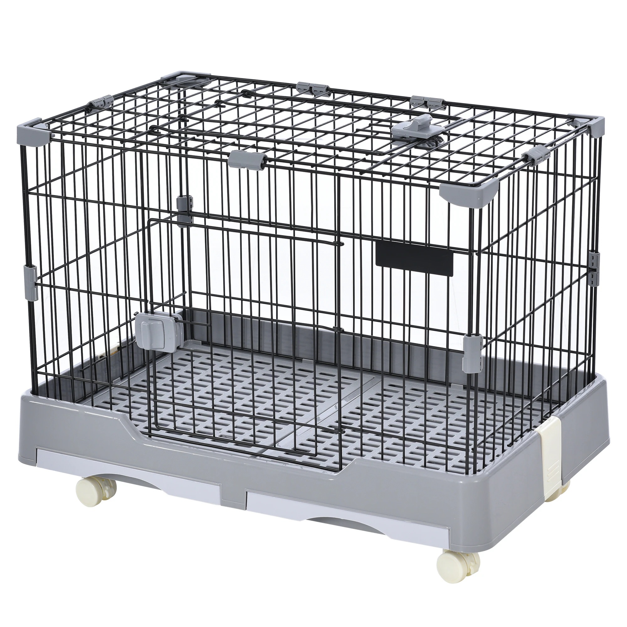 ウサギ ケージ 小型 ペットケージ ハムスターケージ 小動物ケージ キャスター付き 天井扉 飼育ケージ いぬ ネコ うさぎ 組立簡単 ルームケージ 小動物用 ウサギケージ 室内飼い スチール製 引き出