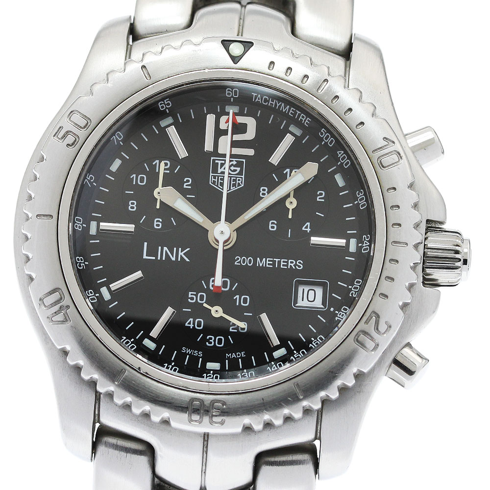 タグホイヤー TAG HEUER CT1111-0 リンク デイト クロノグラフ クォーツ メンズ _955168【中古】