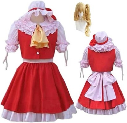 コスプレ衣装 フランドール スカーレット コスプレ衣装+ ウィッグ