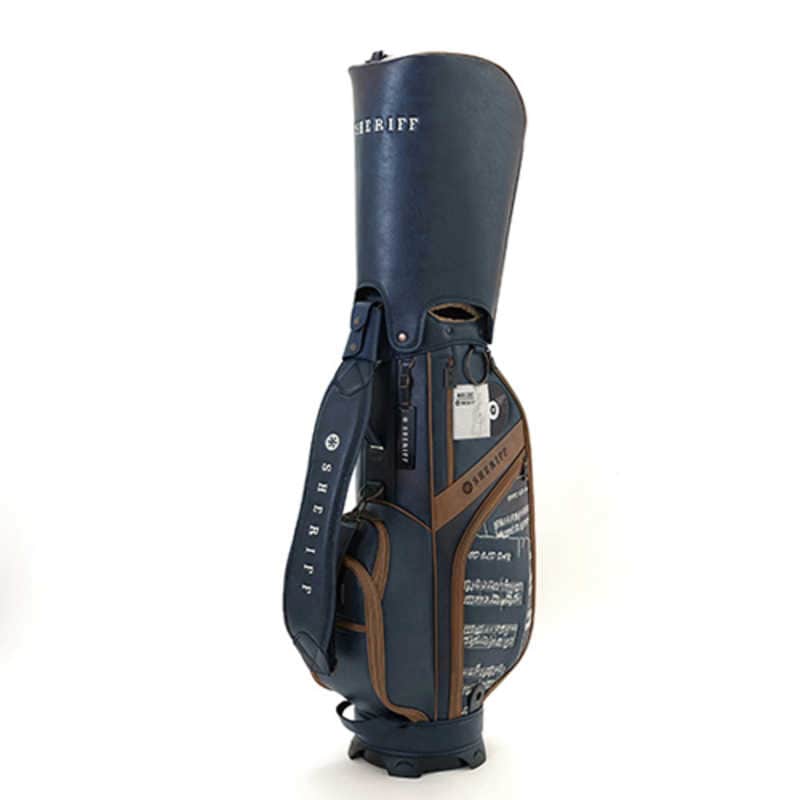 レゴリス　ゴルフ用品 シェリフ キャディバッグ 9.5型 SHERIFF NAVY×CAMEL　SMU-004CB