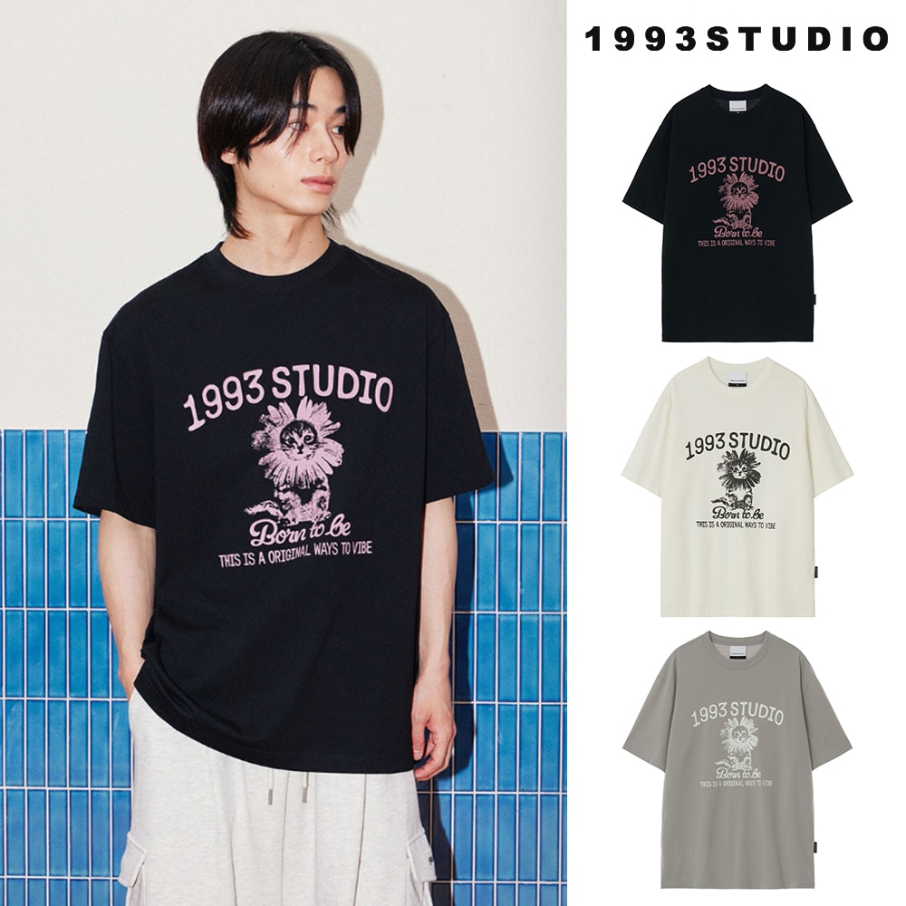 [1993studio] Vintage Cat T-shirt