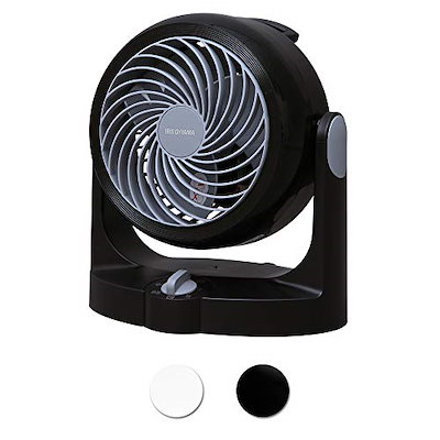 他サイト： アイリスオーヤマ サーキュレーター 静音 首振り固定 8畳 パワフル送風 ブラック PCF-Hの商品画像