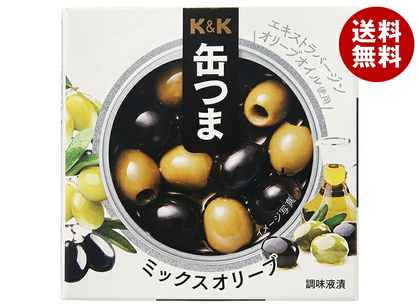 メーカー/問屋直送国分 K&K 缶つま ミックスオリーブ 60g＊6個入＊(2ケース)