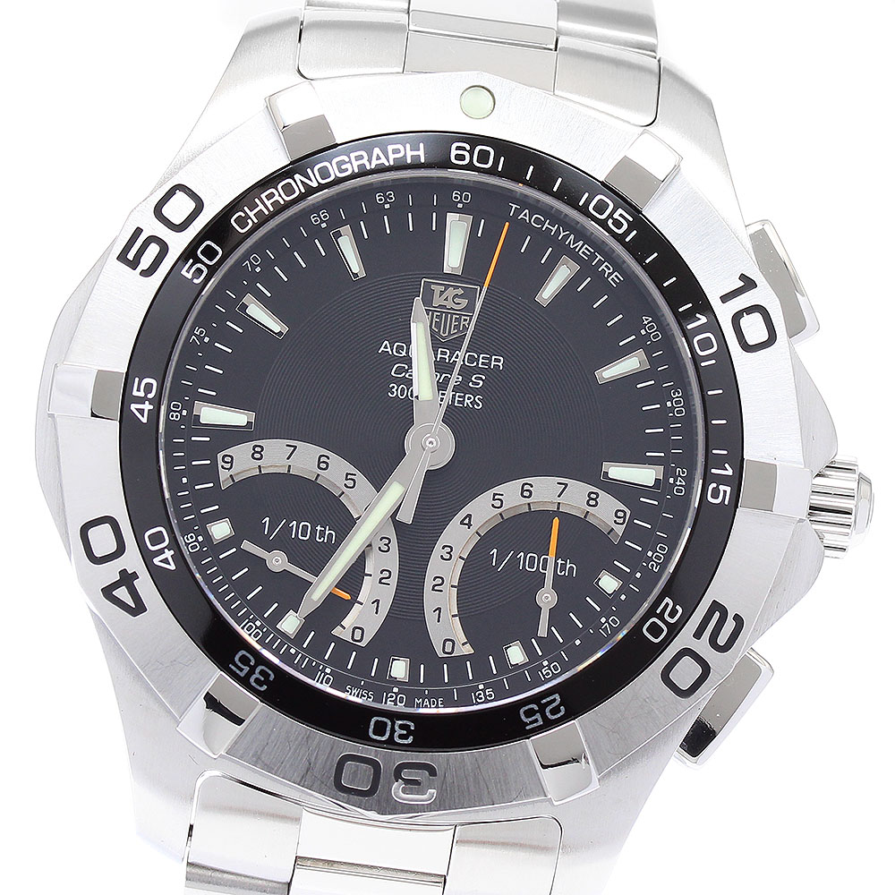 タグホイヤー TAG HEUER CAF7010 アクアレーサー キャリバーS クロノグラフ クォーツ メンズ 良品 _890462【中古】