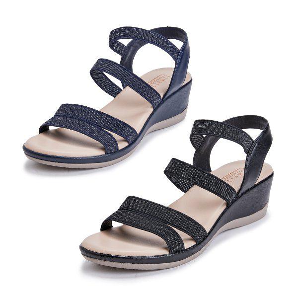 [シークレット特価] 女性ストラップウェッジヒール EMSD918_919