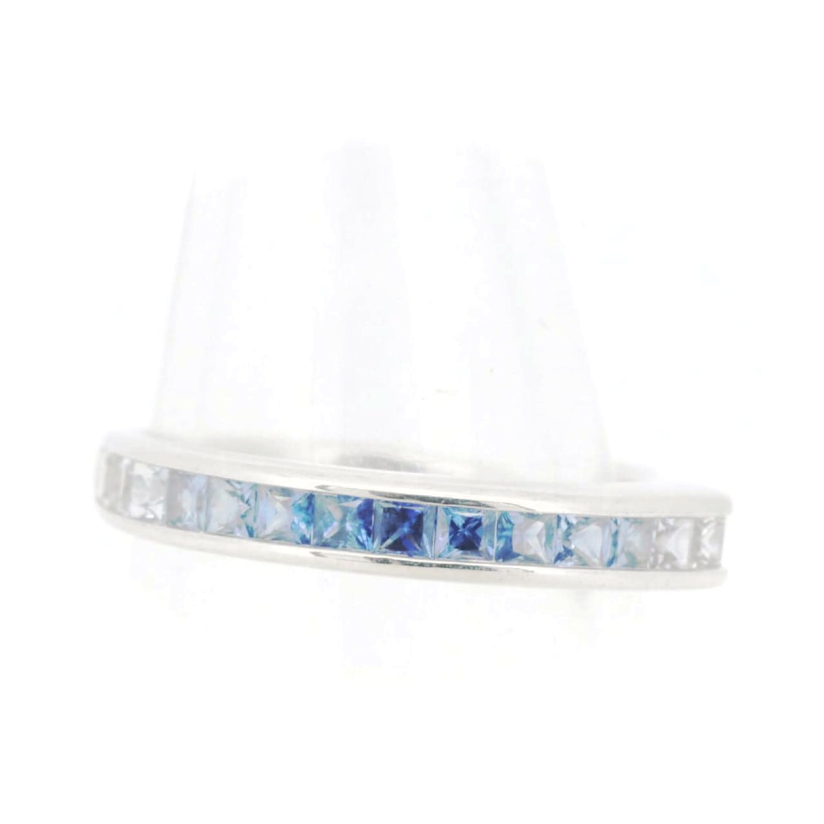 ジュネ マルチサファイア リング 指輪 12号 0.92ct K18WG(18金 ホワイトゴールド) 質屋出品