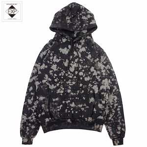 【EXPANSION NY/エクスパンション ニューヨーク】プルオーバーパーカー ブリーチ加工 /SPLATTER HOODIE EXP 81SS