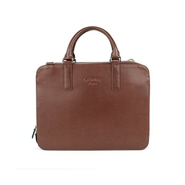Laurige Small Laptop Briefcase， 13.375 x 10.5 x 3 inches， Brown (G150.04) 並行輸入品