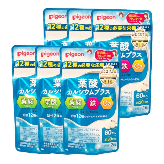 葉酸カルシウムプラス 60粒6個セット