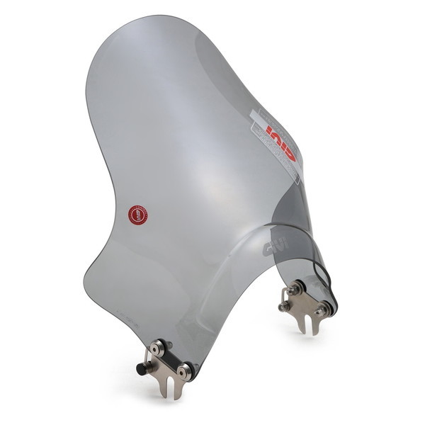 D22988 GIVI (ジビ) スクリーン 汎用(ヘッドライトステークランプ) セミスモーク A201 小型ウインドスクリーン