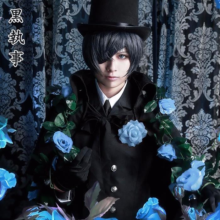 【人気爆売れ中】シエル 黒執事 豪華セット 葬式礼服 メンズ シエルファントムハイヴ マダム コウ 葬式 cosplay コスチューム la120n1n1x0