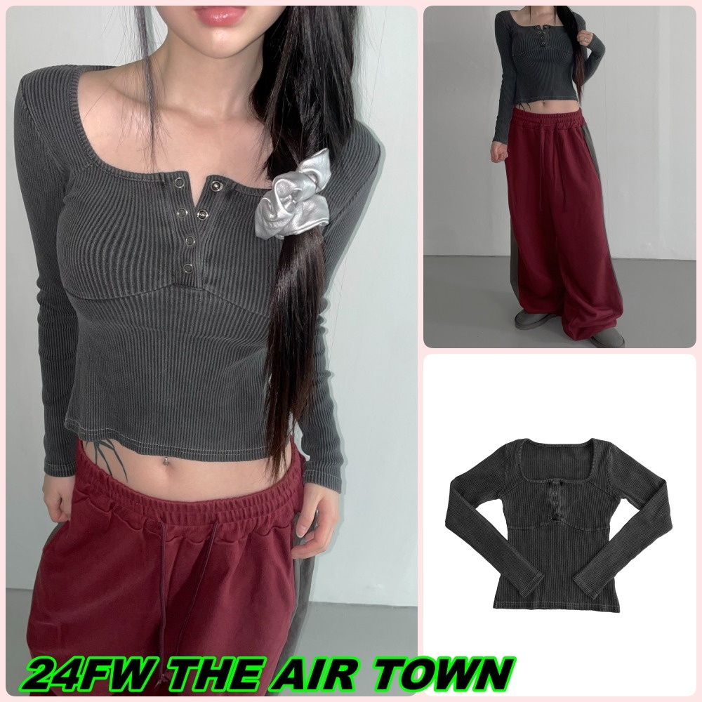 【THEAIRTOWN】24FW pig say line top