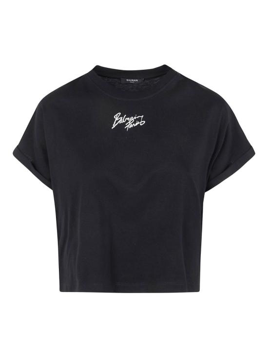 BALMAIN Women Tops GF1EE005 BD40EAB Black